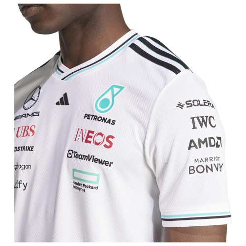 Adidas Ανδρική κοντομάνικη μπλούζα Mercedes-AMG Petronas F1 Team Driver Jersey Authentic